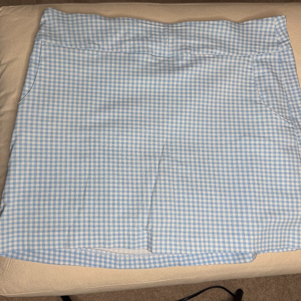 Zac & Rachel Size 16 Checkered Blue & White Pull on Skorts
